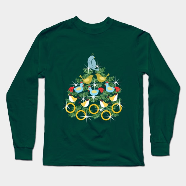 the 12 days of christmas Long Sleeve T-Shirt by richhwalsh